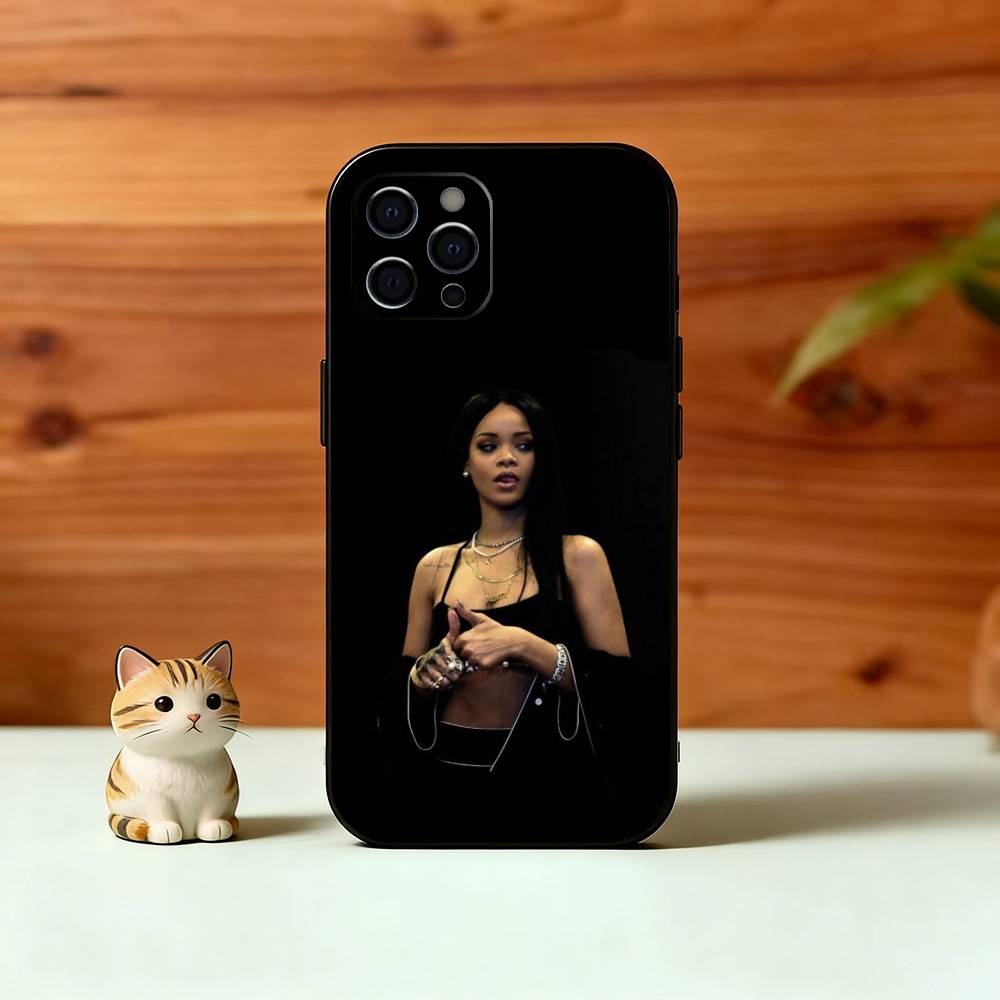 R-Ri L-Loud Phone Case For iPhone 17, 16,15,14,13,12,11 Plus,Pro Max, Others Soft Black Cover