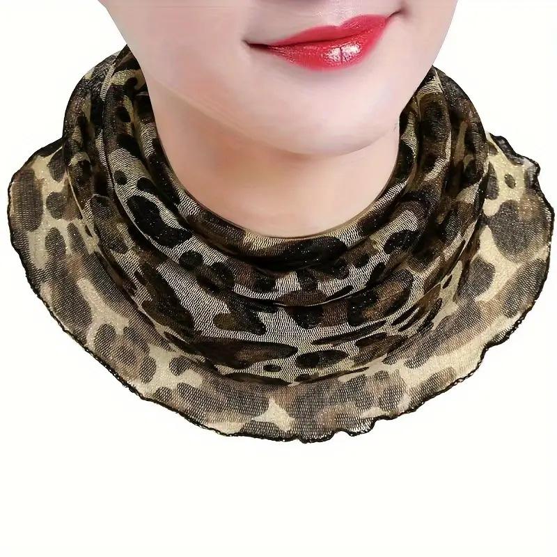 Hanging Ear Scarf for Women Versatile Sun Protection Neck Cover for Spring and Summer Small Scarf