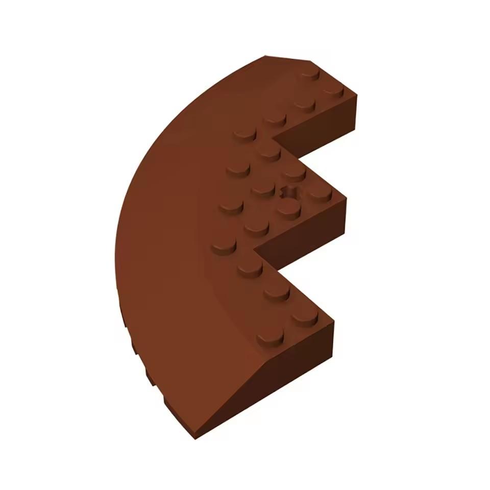 10pcs MOC Compatible 58846 Building Block Accessories 10x10 Inclined Circular Corner DIY Create Children's Toys