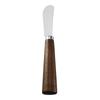 Walnut Handle Stainless Steel Cheese Knife, Fork, and Butter Spreader Set