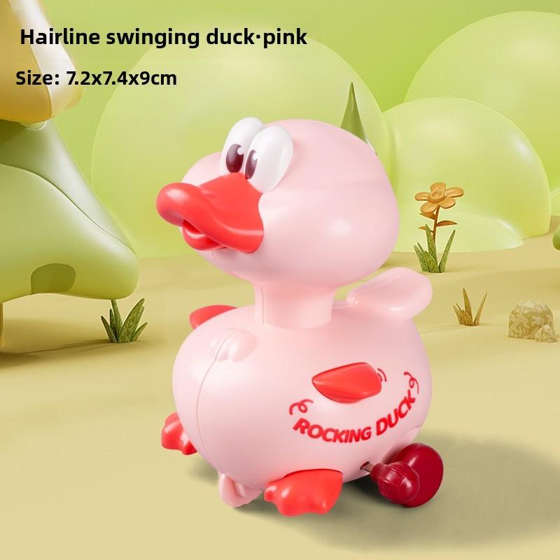 Mechanical Swinging Toy Duck Toddlers Learning Development Plastic Material