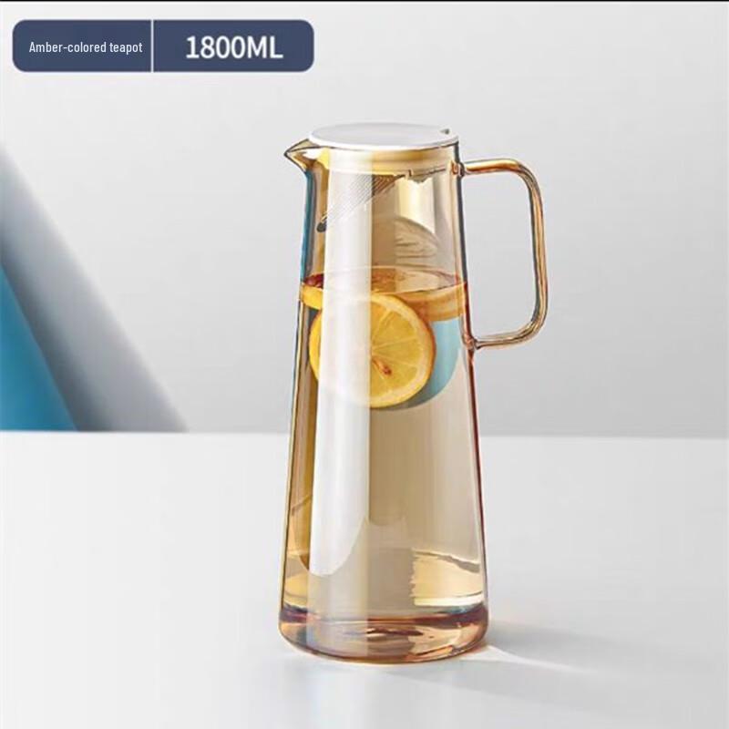 Diller Large Glass Water Pitcher for Hot & Cold Drinks