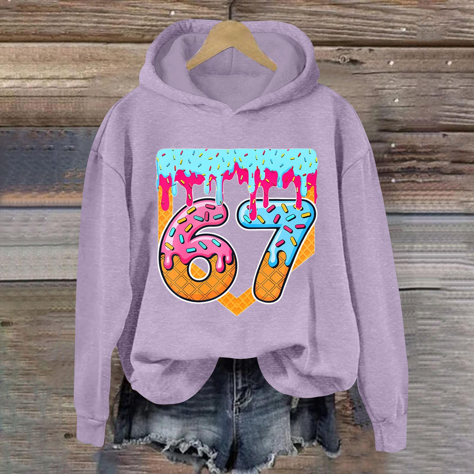 

Женская модная повседневная толстовка с длинными рукавами, принтом и капюшоном L