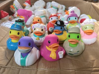 1pcs 8cm Original High Quality Rubber Duck Assorted Duck Bath Toys Kids Shower Toy Gifts Baby Birthday Party Gifts Decorations