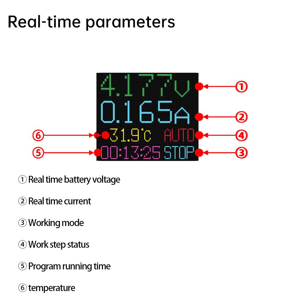 8CH 18650 Battery Capacity Internal Resistance Tester DC12-19V Automatic Charging and Discharging Module with Curve Display