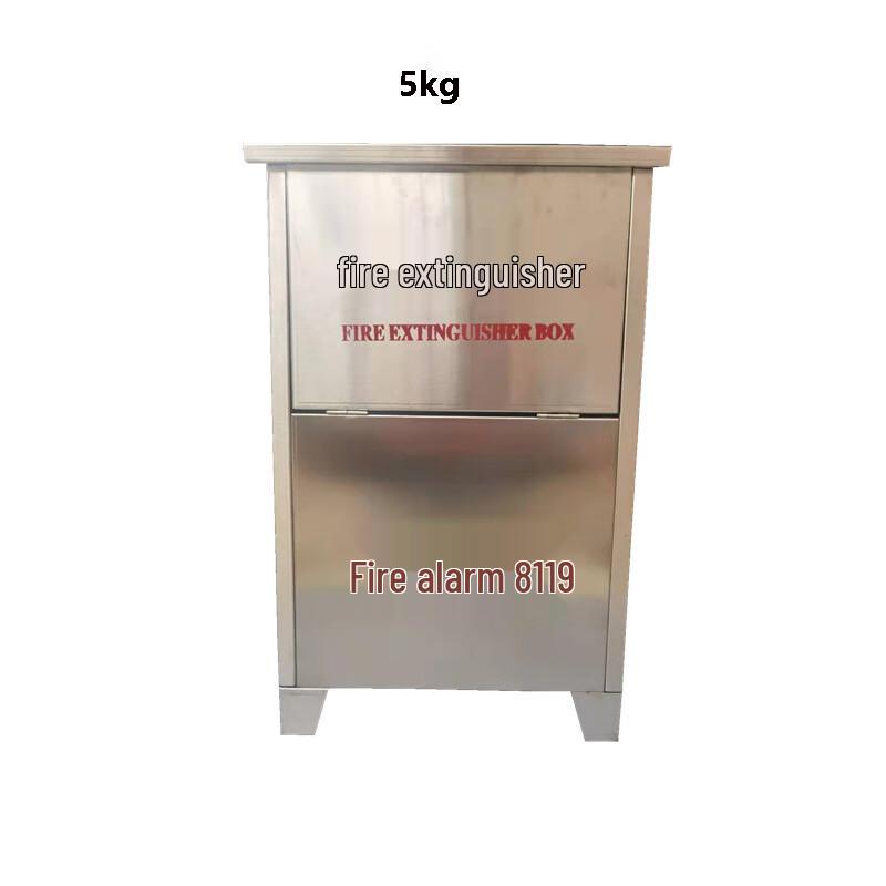 Stainless Steel Dry Powder Fire Extinguisher Box 5kg