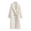 Women Fashion  And Winter Loose Medium Long Windbreaker Lamb Coat