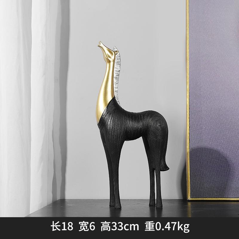 

Креативные абстрактные животные, смоляные фигурки лошадей, украшения для офиса, гостиной, домашнего винного шкафа, украшения для дома