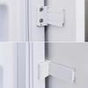 4Set Integrated Fridge Door Plastic Mounting Bracket Fixing Slide Kit for Freezer Refrigerator Door Shelf Rail for Refrigerator