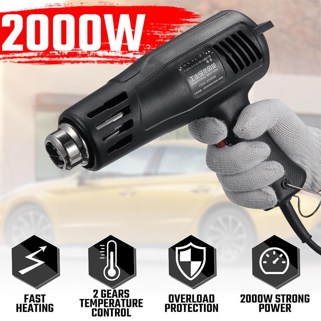 2000W Electric Hair Dryer with LCD Screen for Soldering