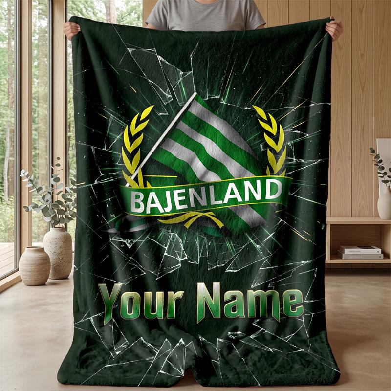 Coperta di Flanella Hammarby con Nome Personalizzato Logo Calcio Plaid in Pile Personalizzato Regalo Speciale per Divano Camera da Letto Casa