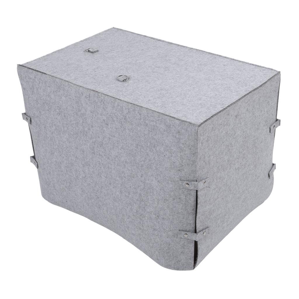 Dog Crate Cover Foldable Coldproof Felt Material Keep Warm Windproof Pet Kennel Cover for Winter Col