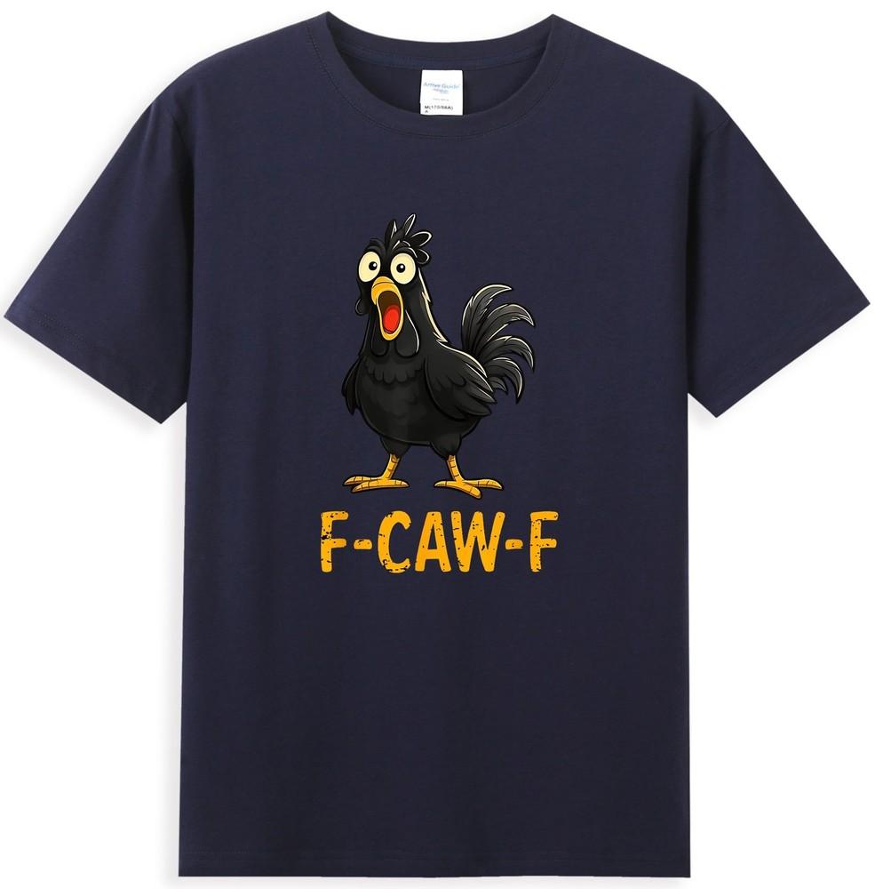 Fcawf Funny Black Chicken Meme Quote Vintage Unisexs Tshirt S