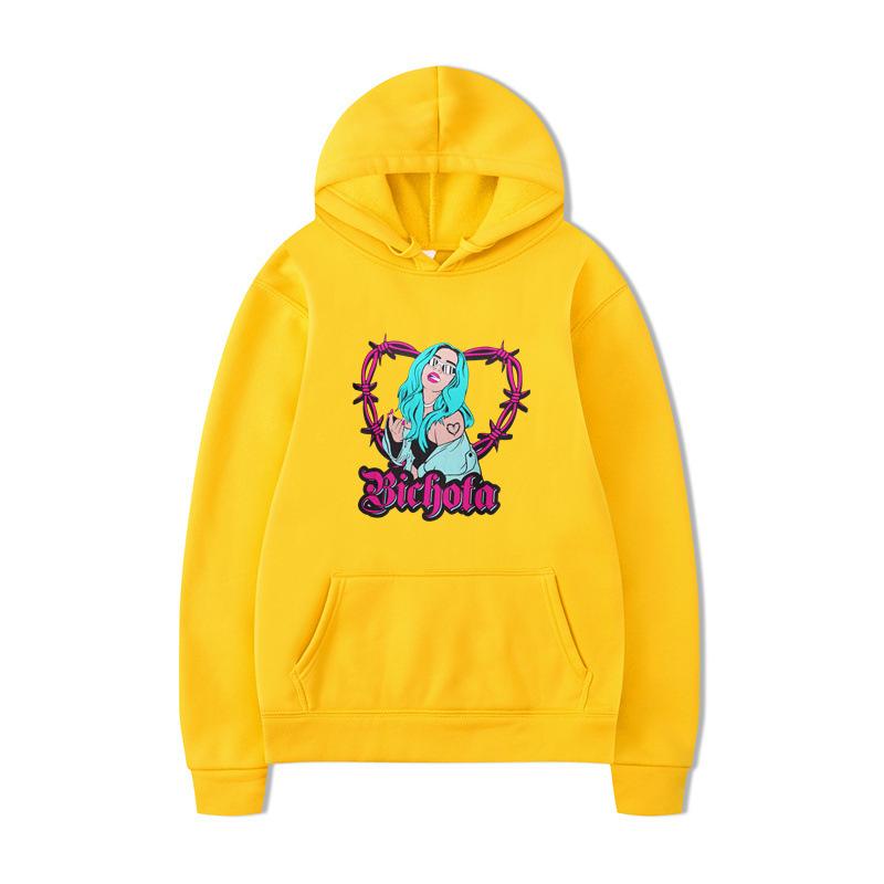 Karol G Letter Print Hoodies New Autumn Men Fashion Long Sleeve Sweatshirts Women Casual Streetwear Pullovers Sudaderas