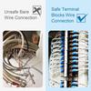 Terminal Block,2 Pack 4 Circuits 20-30A 200v-450v Dual Row Screw Terminals Strip +16 PCS Heat Shrink Wire Connectors