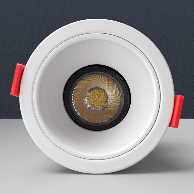 Recessed Aluminum Cob Led Downlights 7W 10W 12W Led Ceiling Lamp Led Spot Lights Background Lamp Indoor Lighting 110V/220V