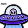 Cat Shaped Brooch Enamel UFO Metal Brooch, Aliens Ship Kitten Badge Pin, Clothing Bag Scarves Hat Accessories for Men Women Lapel Pin