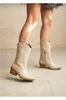 Women Modern Stylish Fashion Boots Boots Faux Leather Cowboy Boots Skin