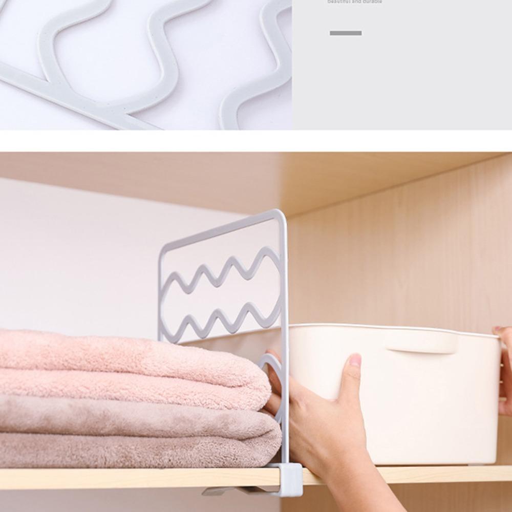 Plastic Shelf Dividers 25.5*27.5*3cm Wardrobe Dividers Simple Shelf Separators Closets
