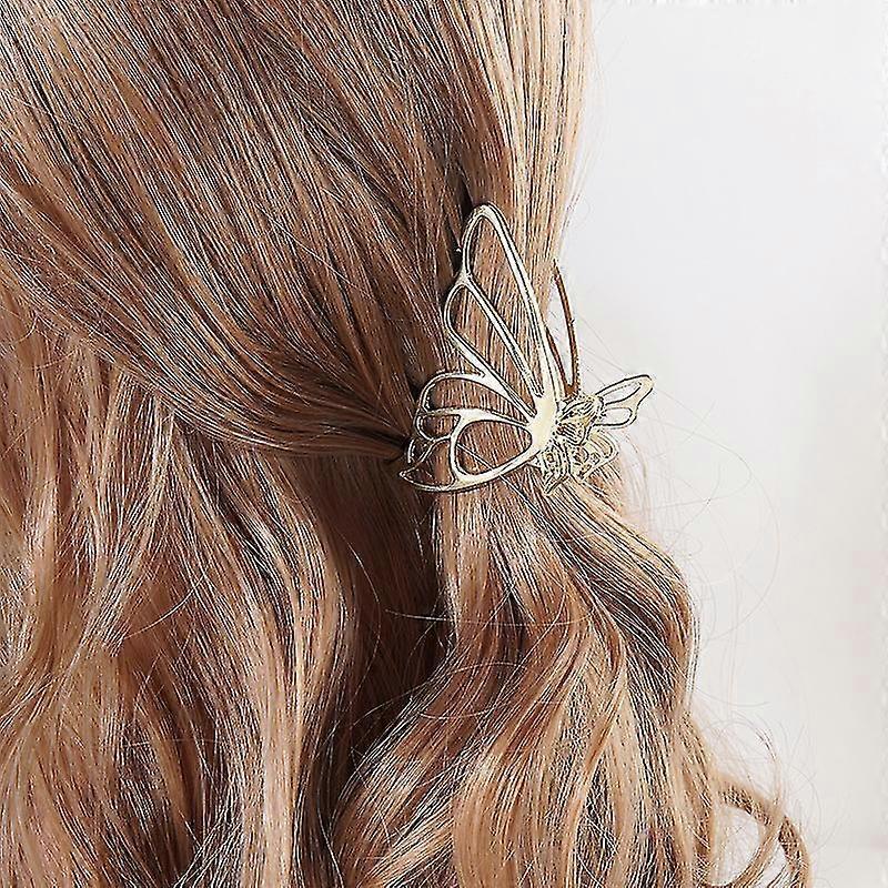 Large Metal Hair Claw Clips, Butterfly Lady Thick Hair Barrette, Non-slip Botao