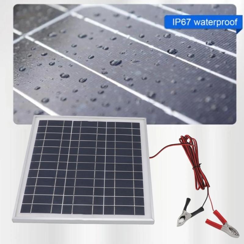 20W Portables Solars Panel Chargers Aluminum Frame Monocrystalline Silicon Solars Panel with High Efficiency Conversion