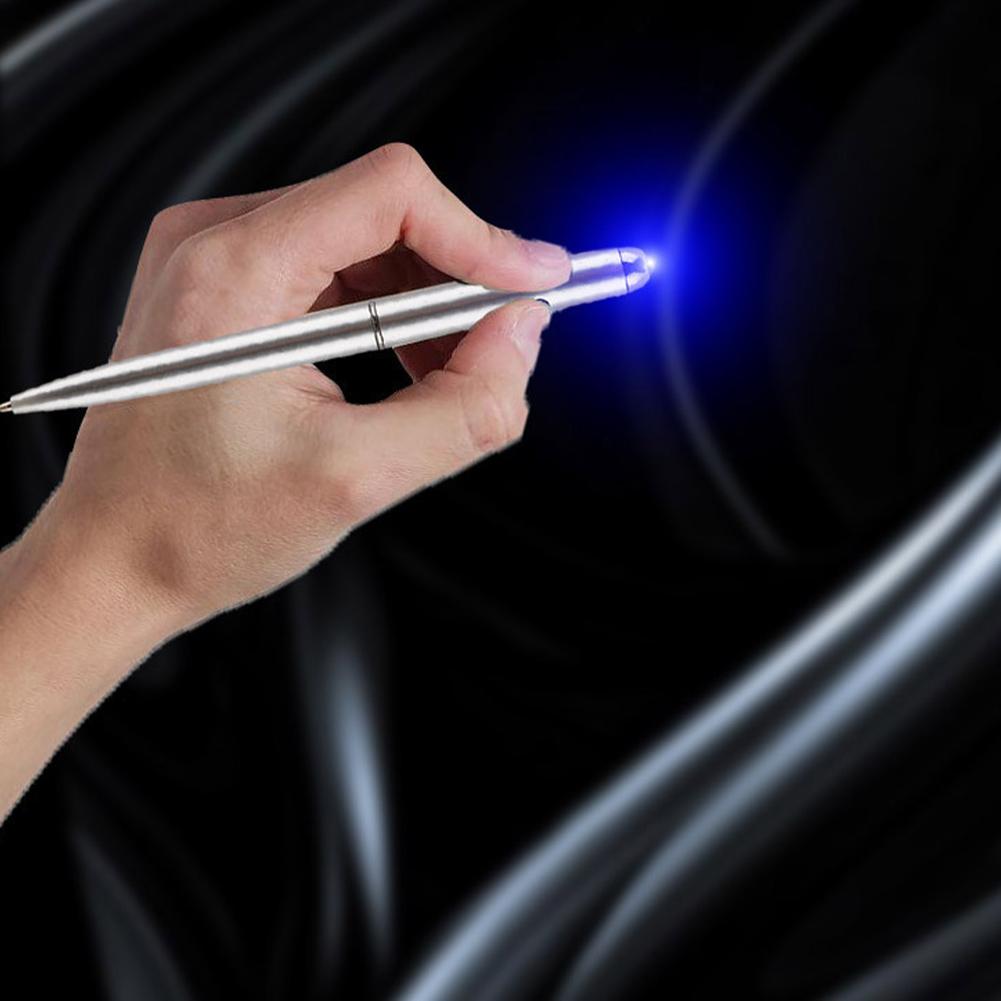 Invisible Ink Pen Anti-Counterfeit Secret Marker Pen With UV Light LED Secret Message Pens Secret Ballpoin Pen Classroom Prizes