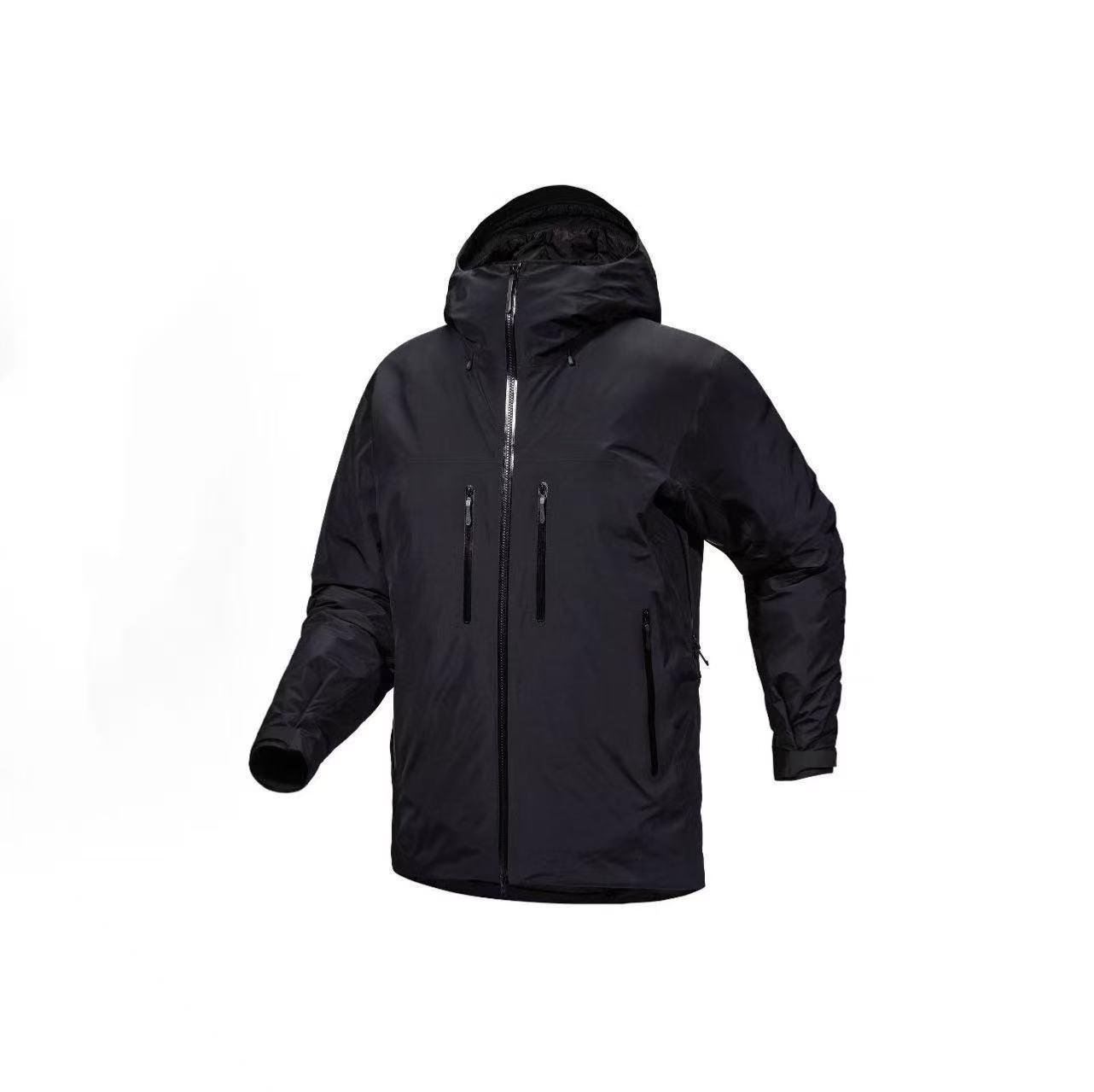 Men s Hooded Windproof Waterproof Cotton Jacket - Custom Logo, Autumn/Winter. XL