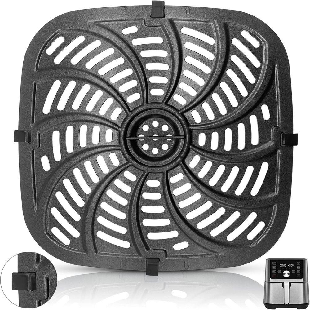 Square Air Fryer Grill Pan Round Crisper Basket Easy To Clean Air Fryer Grill Plates  Kitchen