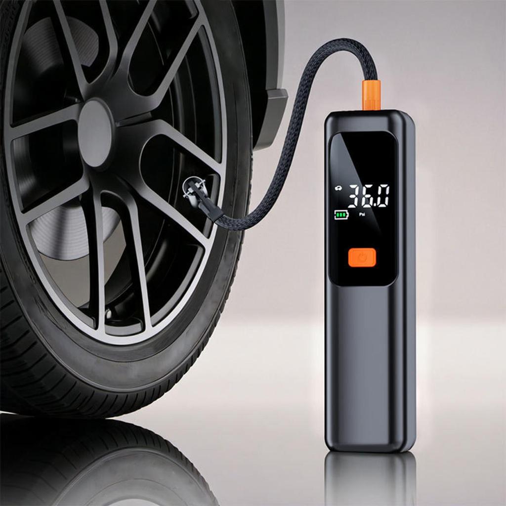 Car Air Pump Small Car Tire Inflator With LCD Display Auto Shut Off Vehicle Accessories For Motorcycles Sedans Pickups