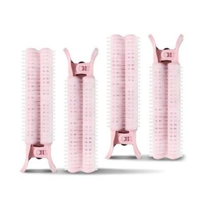 Gloss & Glow Root Volume Haarrollen-Clips, Hellrosa, 4er-Set