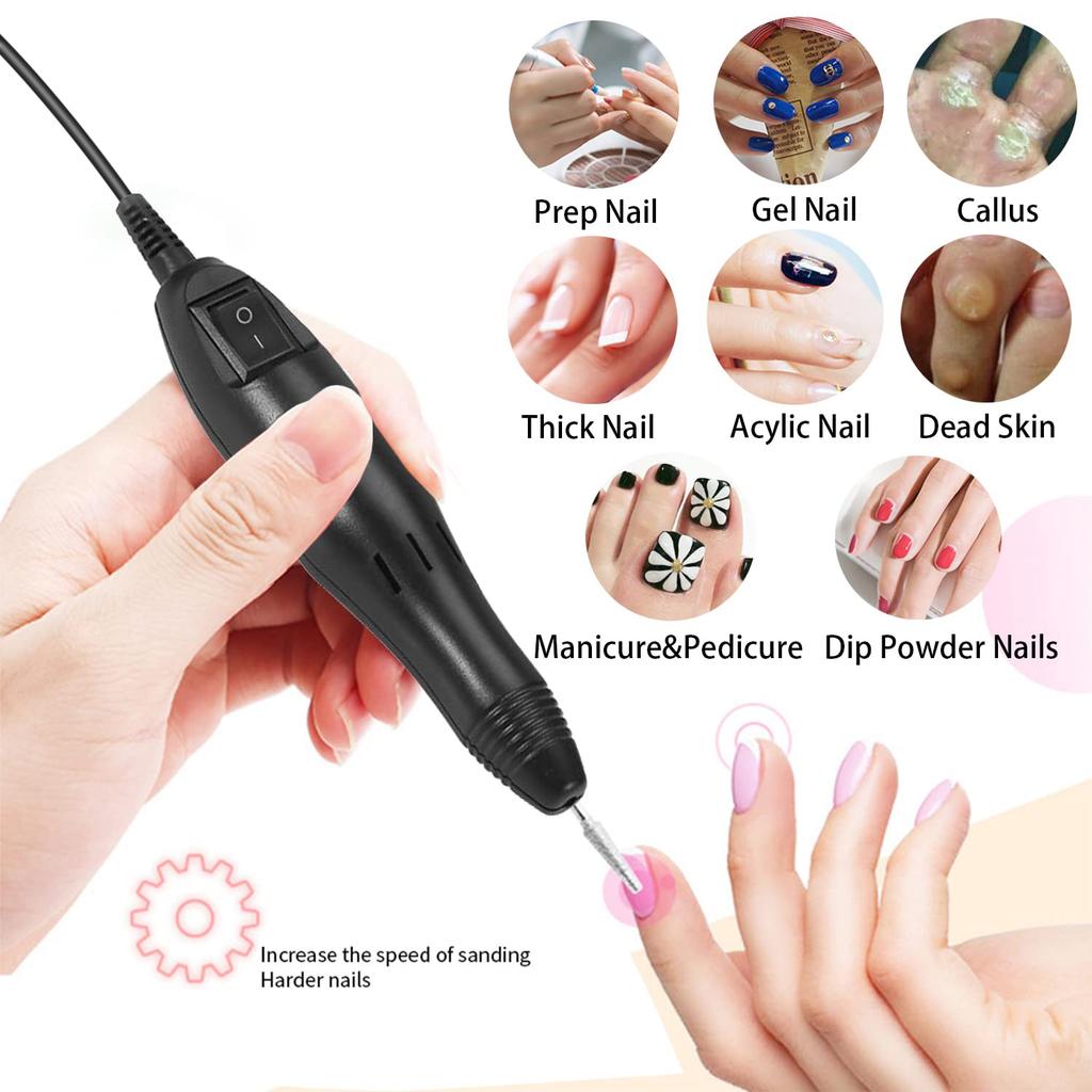 20000RPM Nail Drill Machine Professional Electric Nail Drill Machine for Nail Tech Supplies Acrylic Electric Nail Drill