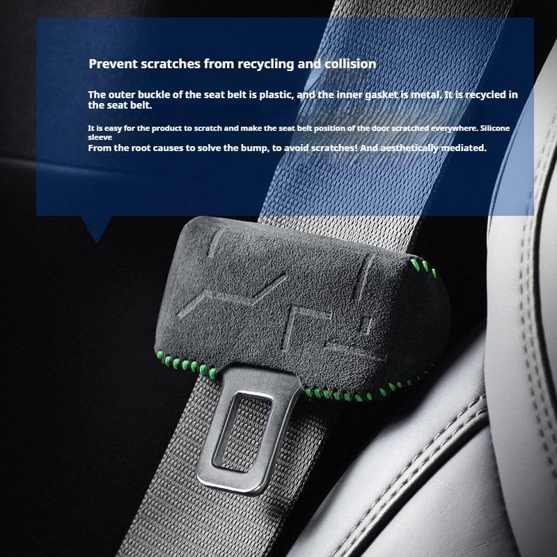 For ZEEKR 001 007 009 ZEEKR X 7X 9X Car Seat Belt Buckle Protective Cover Safety Belt Collision Prevention Car Modification