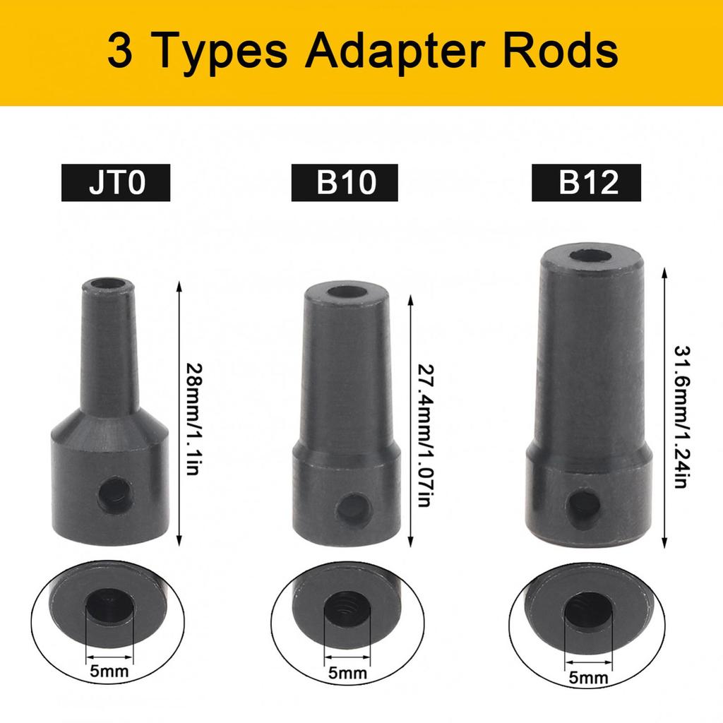Mikromotor DIY Bordsborrtillbehör för Små Hushållsverktyg med JT0 Adapter Anslutningsstång DIY Elektrisk Borrtillbehör
