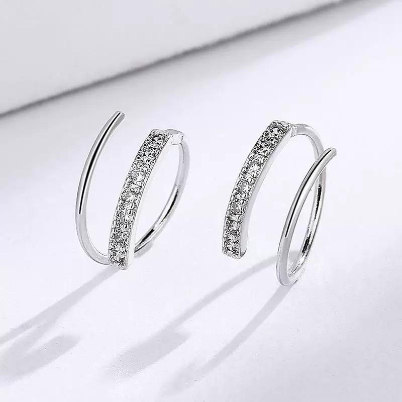 Beixi S925 Sterling Silver French Niche Design Elegant Earrings for Women