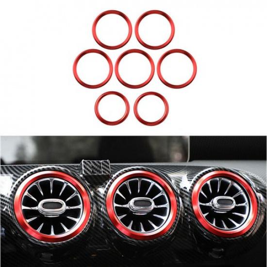 Luxury Red Car Interior Air Condition Outlet Ring Cover For Benz B W247 X247 20