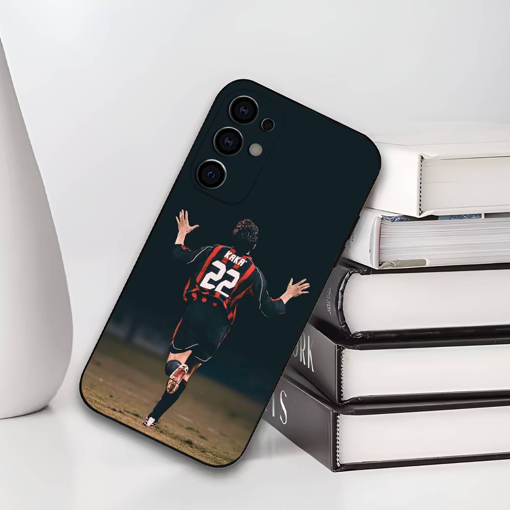 Football R-Ricardos K-Kakas Phone Case For Samsung S25,S24,S21,S22,S23,S30,Ultra,S20,Plus,Soft Silicone Black Cover