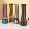 Titanium-Plated Stainless Steel Spice Grinder for Sea Salt and Black Pepper