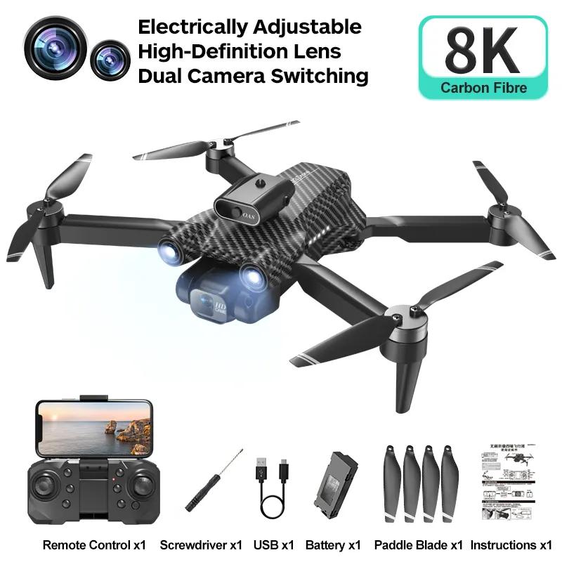 2023 New A13 4K Dual Camera Mini Drone 100m Optical Flow Foldable Wifi Obstacle Avoidance Brushless Motor Dron Quadcopter Toy