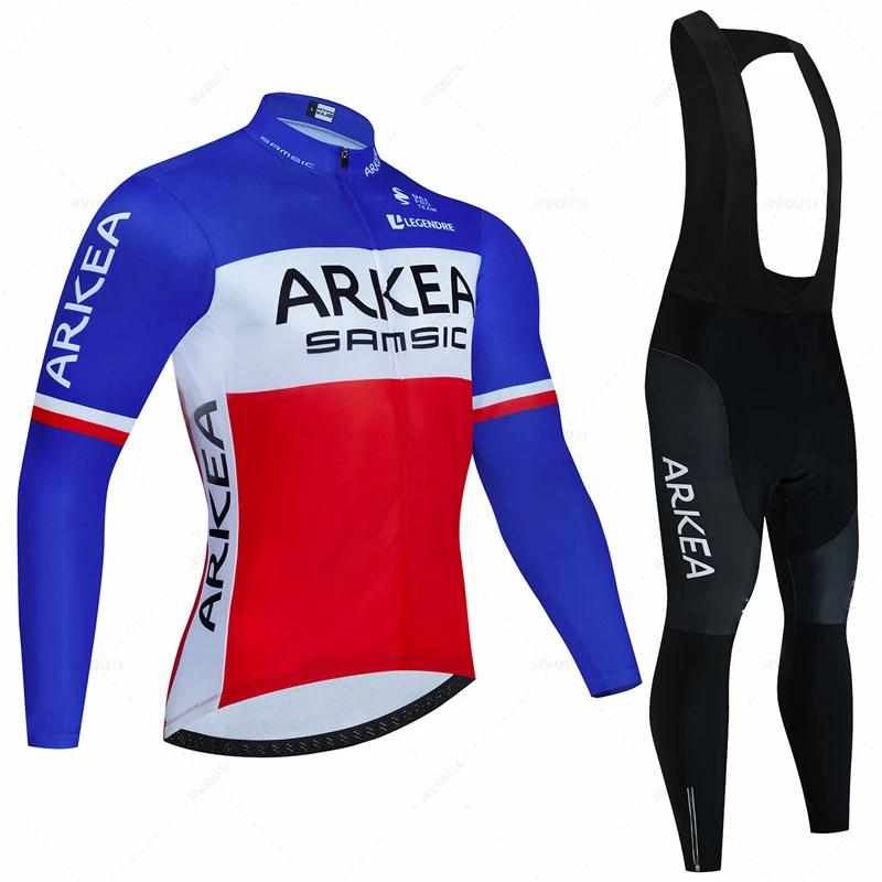 Men Bike Suit 19D Gel Pad Pants Autumn MTB Maillot Ciclismo Clothing Bicycle Uniform 2026 Long Sleeved Autumn Breathable Cycling Suit Set