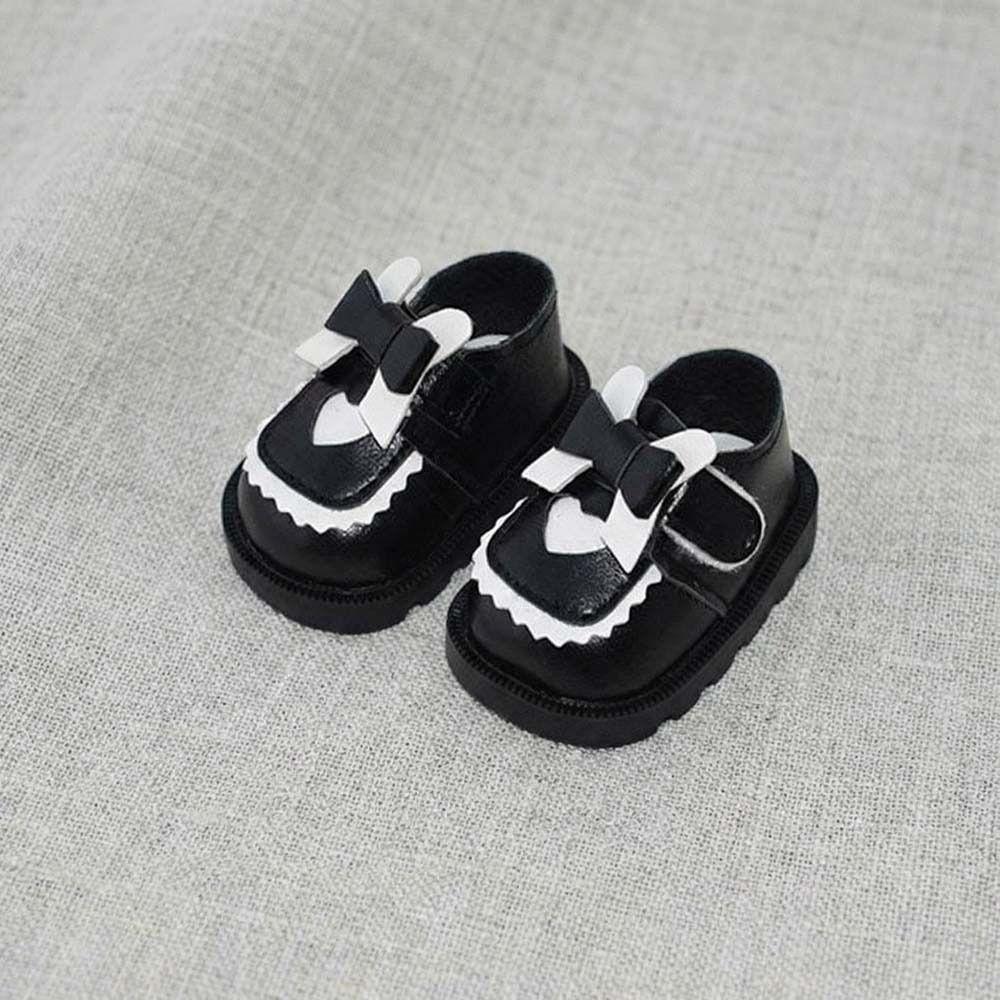 5CM Mini Doll Leather Boots PU Leather Butterfly Princess Shoes 20cm Cotton Doll Shoe Kids Gifts