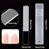 3 Stück Nano Glas Nagelfeilen Professionelle Schleif- und Polierfeilen Transparente Nagelfeile Schleifgeräte Maniküre Kunst Werkzeuge