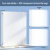 A4 Transparent Document Organizer - Leaf Folder, Office Storage, Test Paper Holder