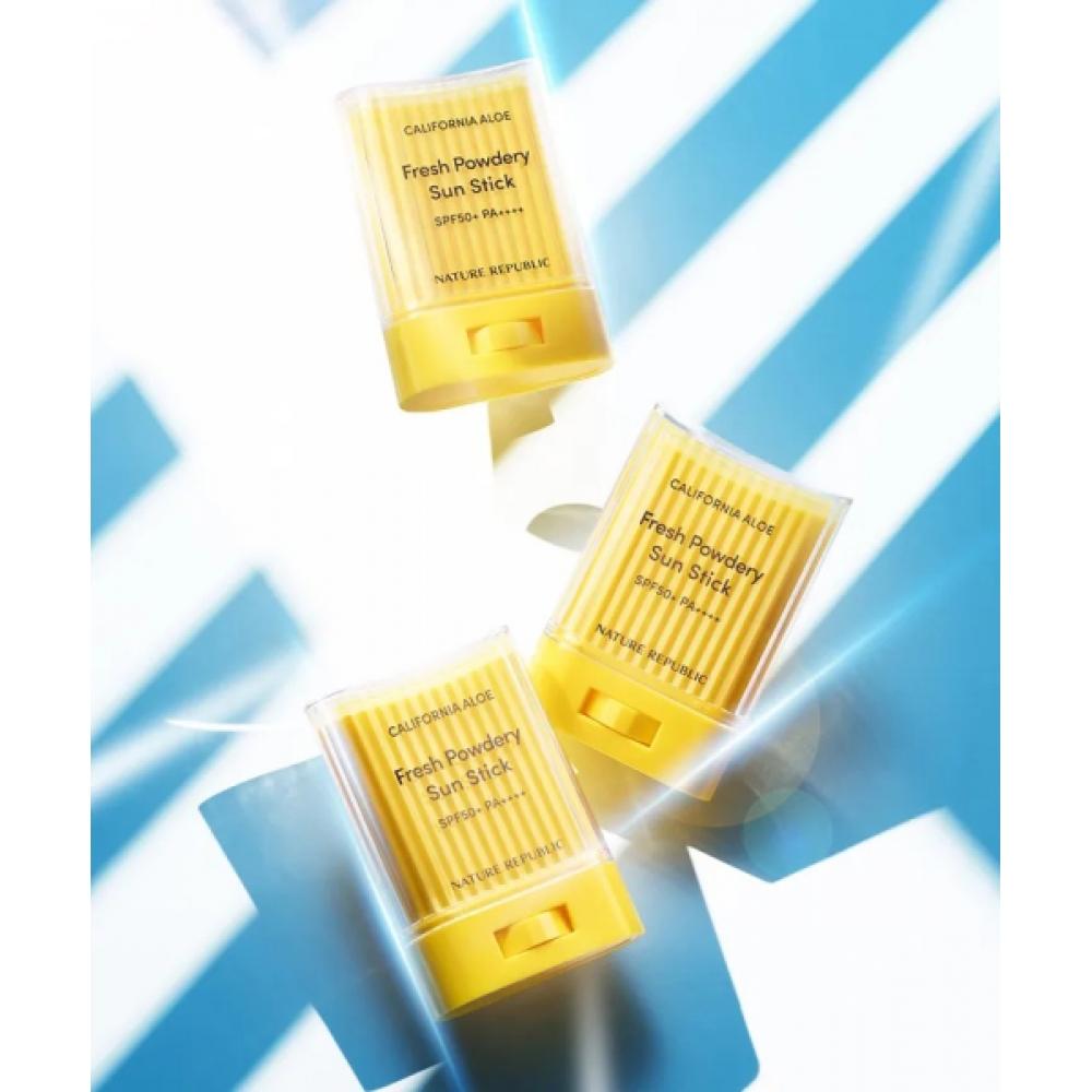 

Nature Republic [2 упаковки] California Aloe Sunstick Spf50+ Pa++++ Single option PN0246