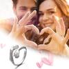 Hugging Ring Adjustable Open End 2 Colors Adjustable Finger Jewellery for Couples