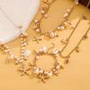Body Jewelry Women's shell Bracelet Necklace Bohemian Shell Starfish Bodychain  Beach Accessories