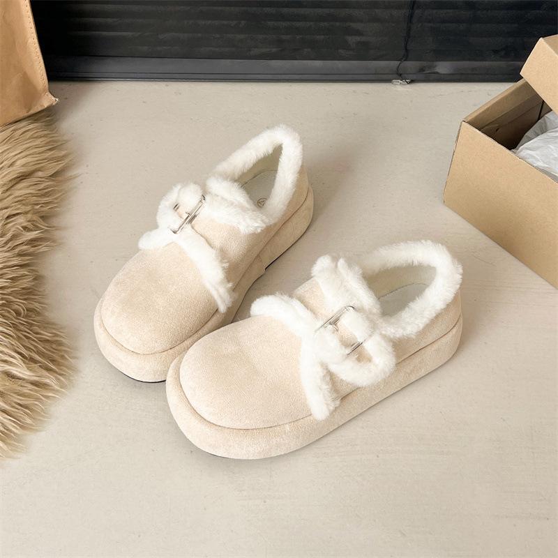 

Двойная обувь зимние ботинки женские новые верхняя одежда толстая подошва увеличивающая рост плюшевая обувь хлопковая обувь 40