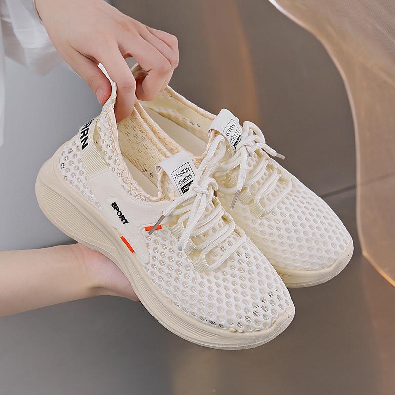 Women'S Casual Sports Shoes - Breathable Mesh, Lightweight Lace-Up Sneakers