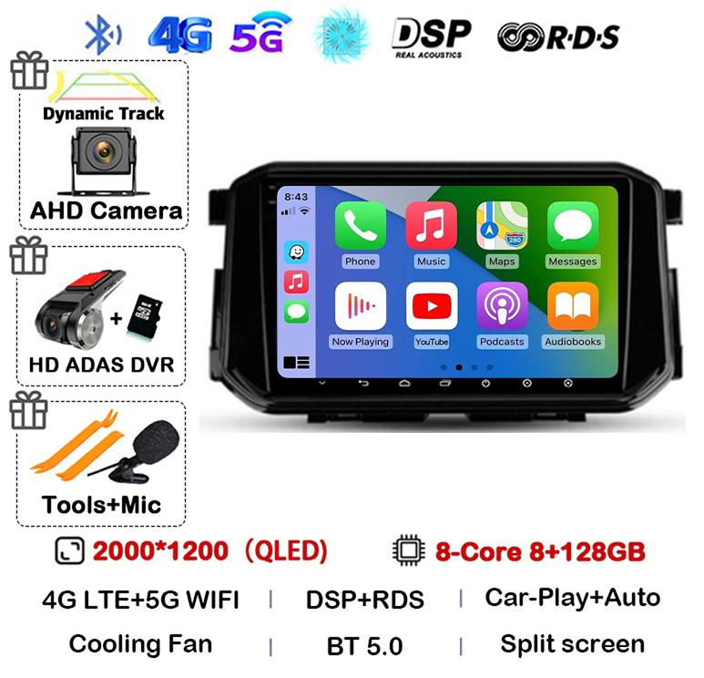 Android 14 Carplay Auto 4G+WIFI For Nissan Terra Xterra 2018 2019 2020-2022 Car Radio Multimedia Video Player GPS 360 Camera DSP