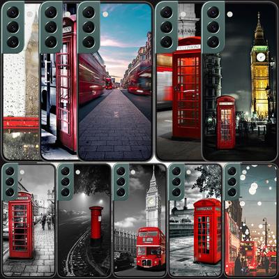 Étui de téléphone Londres bus Angleterre pour Samsung A15 A25 A35 A55 Galaxy A70S A50S A30S A30 A40 A71 A51 A41 A31 A21 A11 A01 A2