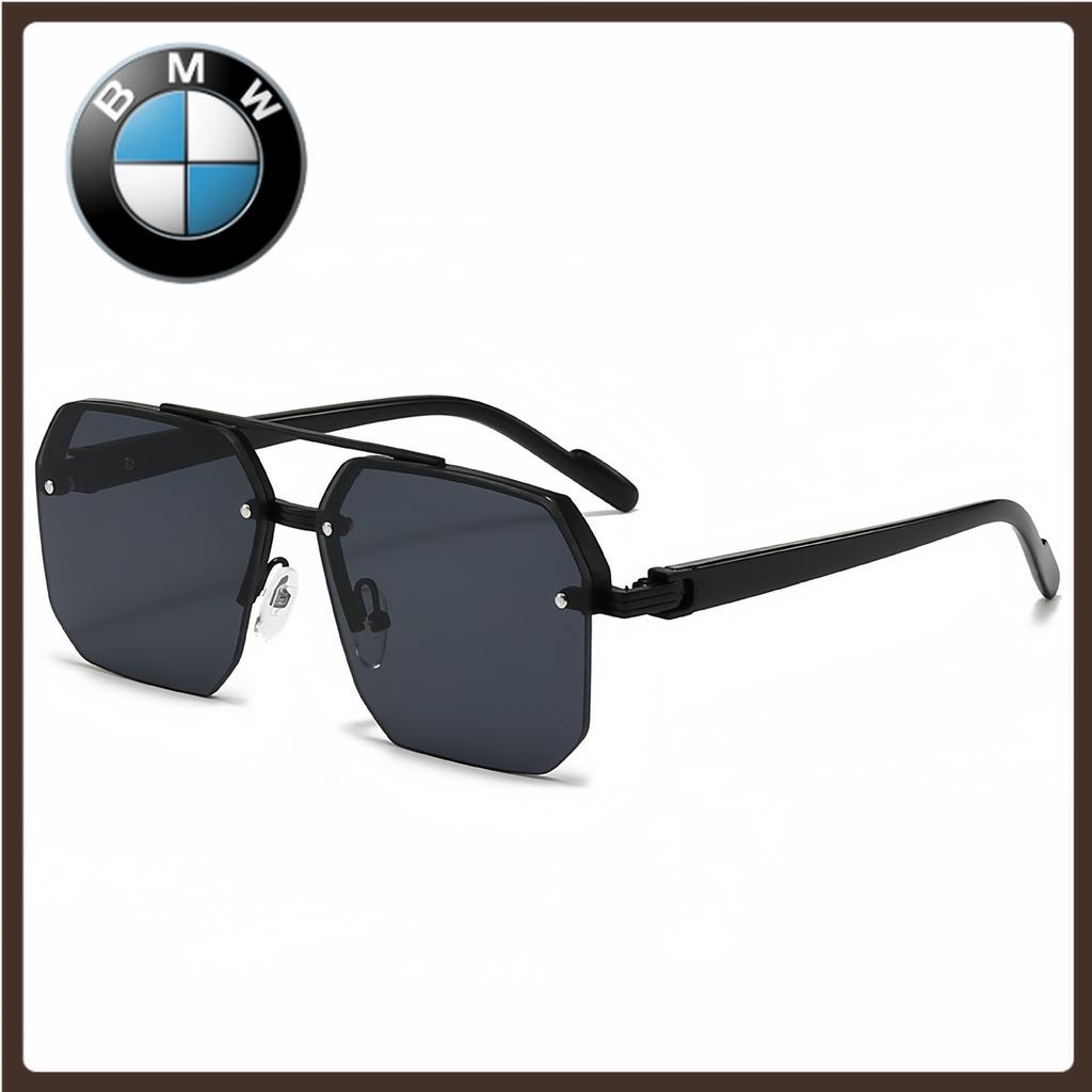 BMW European and american style driving sunglasses - slimming design for round faces, uv protection, premium sunglasses for men and women